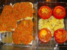 Seelachsfilet mit Tomaten-Parmesan-Kruste und einem neuen Schuppenkleid - Rezept