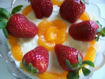 DESSERT: Erdbeer-Bananen-Creme - Rezept