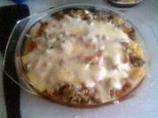 Silkes Nudelauflauf mit Tomaten-Sahnesoße - Rezept