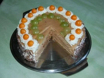 Nougattorte mit Physalis - Rezept - Bild Nr. 4