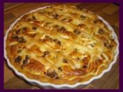 Herzhafte Blätterteigquiche - Rezept