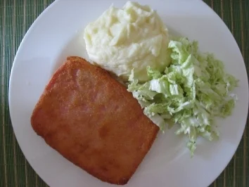 Panierter Fleischkäse - Rezept