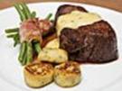 Chateaubriand mit Speckbohnen, Macaire - Kartoffeln und Sauce Béarnaise - Rezept