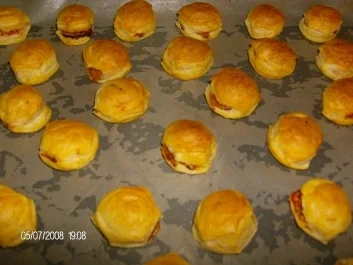 Blätterteigbällchen mit Füllung - Rezept - Bild Nr. 4