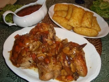 Hauptgericht - Geflügel - Coq au Riesling - Rezept