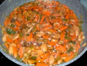 Fleisch : Pfannengerührtes Schwein - Rezept - Bild Nr. 5