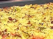 Spitzkohl-Speck-Pizza - Rezept