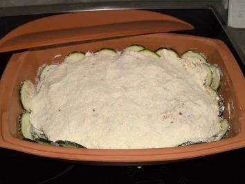 Rezept: Hähnchenschenkel mit Zucchini Hähnchenschenkel mit Zucchini - Rezept