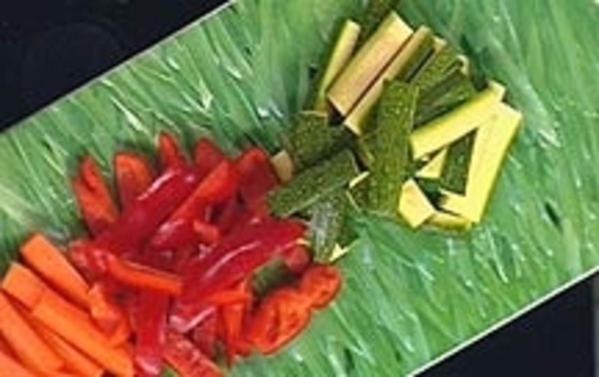Gemüsesticks mit Tzatziki - Rezept