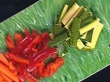 Gemüsesticks mit Tzatziki - Rezept