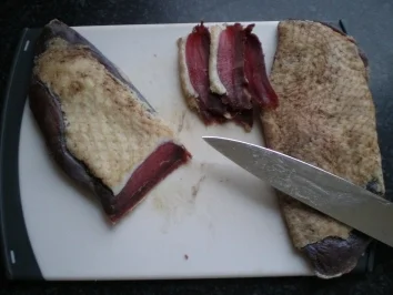 Alwins Entenbrust in der Holzasche gereift!!! - Rezept