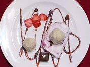 Schneebälle auf Eis mit einer herzlichen Überraschung - Rezept