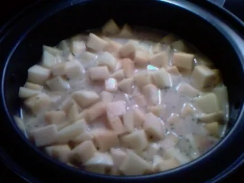 Deftiger Steckrübentopf mit ordentlich Fleisch drin - Rezept