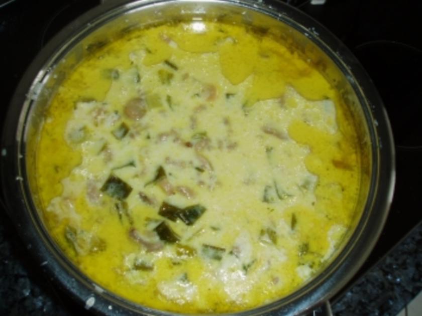 Käse Porree Suppe - einfach - 215 kcal/100g