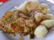 Geschmorte Lauch-Schnitzel - Rezept