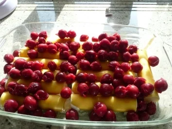 Cannelloni mit Quark und Kirschen - Rezept