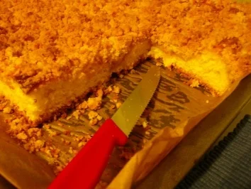 Rezept: Hefe-Streuselkuchen mit Kürbis-Citronenmarmelade Hefe-Streuselkuchen mit Kürbis-Citronenmarmelade - Rezept