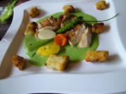 Gegrillte Hühnerbrüste in Kräutermarinade und Parmesan-Gnocchi - Rezept