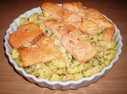 Kräuter-Gnocchi mit Lachs - Rezept