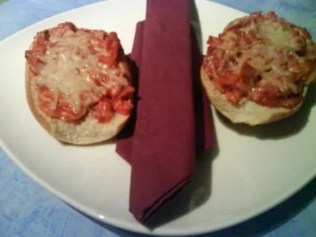 Rezept: schnelle Pizzabrötchen schnelle Pizzabrötchen - Rezept