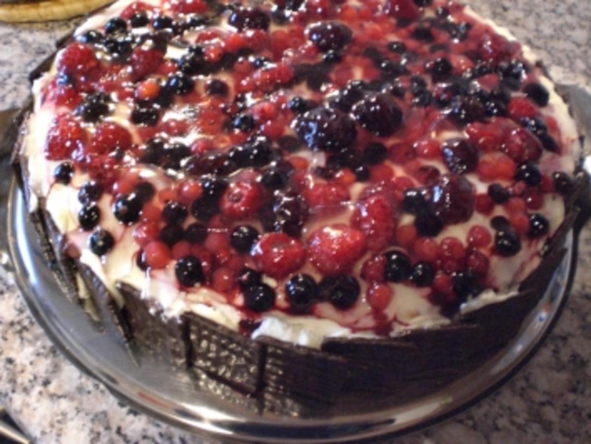 * Kuchen * Buttercrem Torte mit Früchten - Rezept - Bild Nr. 2