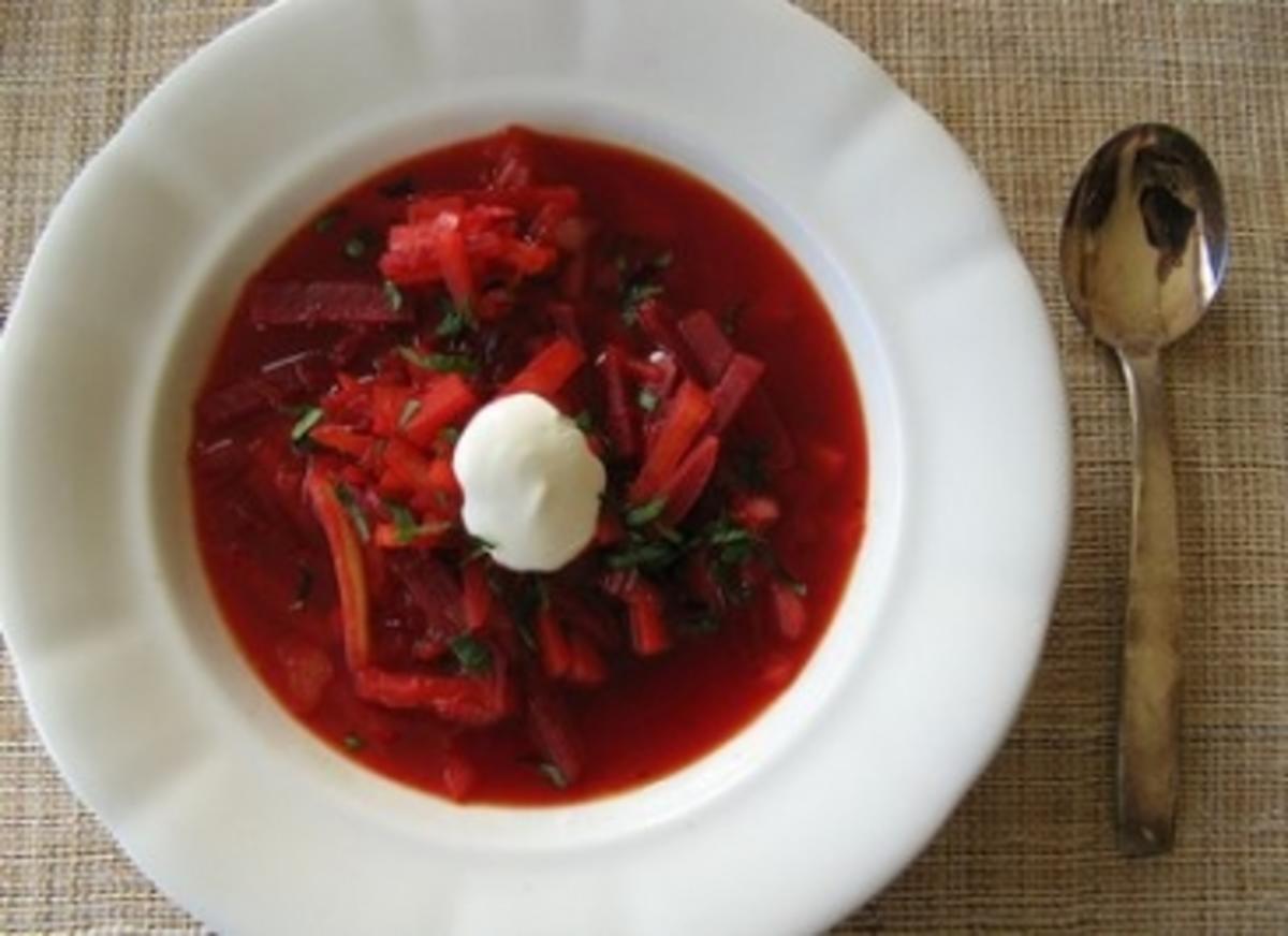 Bilder für OMA BERTA s Borschtsch mal etwas anders Oma war Köchin in Sibir. Vertriebenen LAGER - Rezept