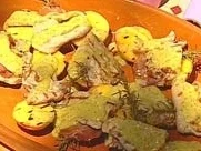 Saltimbocca mit gegrillten Pfirsichen - Rezept