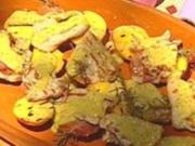 Saltimbocca mit gegrillten Pfirsichen - Rezept