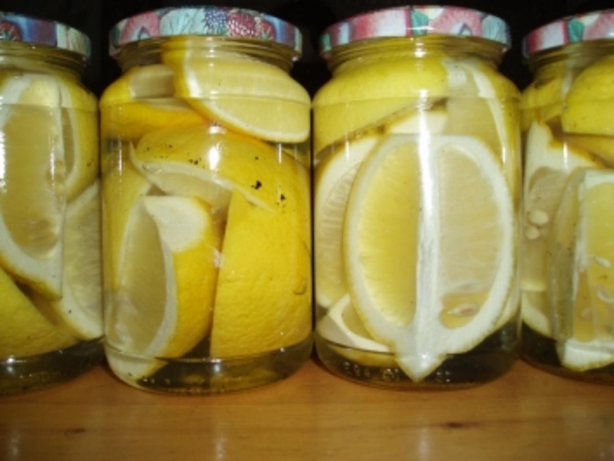 Zitronen süß eingelegt - Rezept