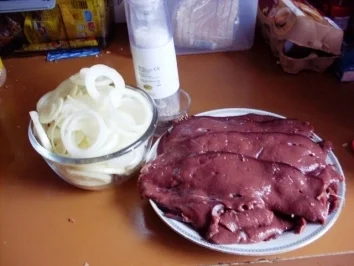 Hauptgericht~Leber mit Zwiebelringe und Kartoffelbrei - Rezept - Bild Nr. 9