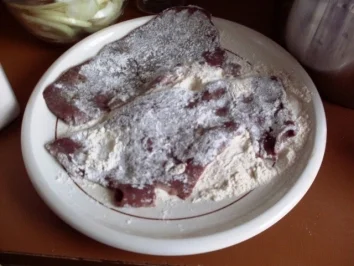 Hauptgericht~Leber mit Zwiebelringe und Kartoffelbrei - Rezept - Bild Nr. 7