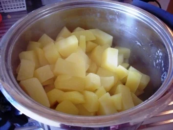 Hauptgericht~Leber mit Zwiebelringe und Kartoffelbrei - Rezept - Bild Nr. 4