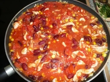 Rezept: Mexikanische Reispfanne Mexikanische Reispfanne - Rezept