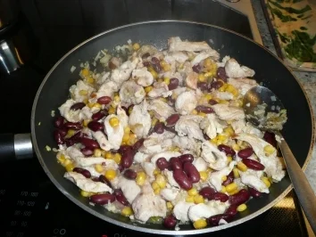 Rezept: Mexikanische Reispfanne Mexikanische Reispfanne - Rezept