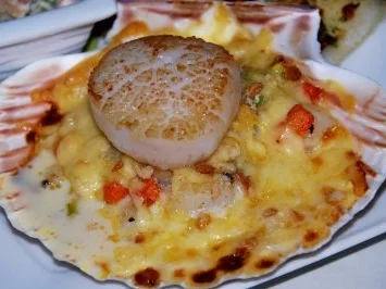 Rezept: JAKOBSMUSCHELN ÜBERBACKEN "Coquilles St Jacques au gratin" Bild Nr. 11 JAKOBSMUSCHELN ÜBERBACKEN "Coquilles St Jacques au gratin" - Rezept - Bild Nr. 11