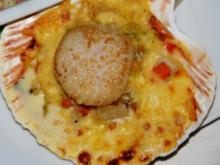 JAKOBSMUSCHELN  ÜBERBACKEN "Coquilles St Jacques au gratin" - Rezept