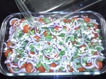 Rezept: Fischfilet mit Tomaten und Basilikum Fischfilet mit Tomaten und Basilikum - Rezept