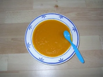 Möhrchenbrei mit Hirse und weißem Mandelmus - Rezept