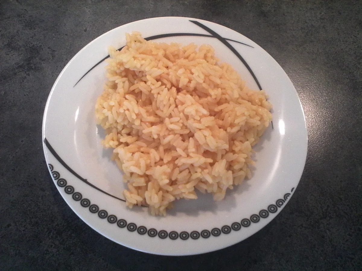 -Hauptmahlzeit- Leber auf Orangenreis - Rezept