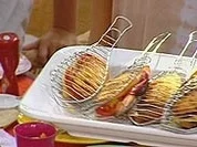 Rezept: Kindertoasts zum Selberbauen (in der Fischzange gegart) Kindertoasts zum Selberbauen (in der Fischzange gegart) - Rezept