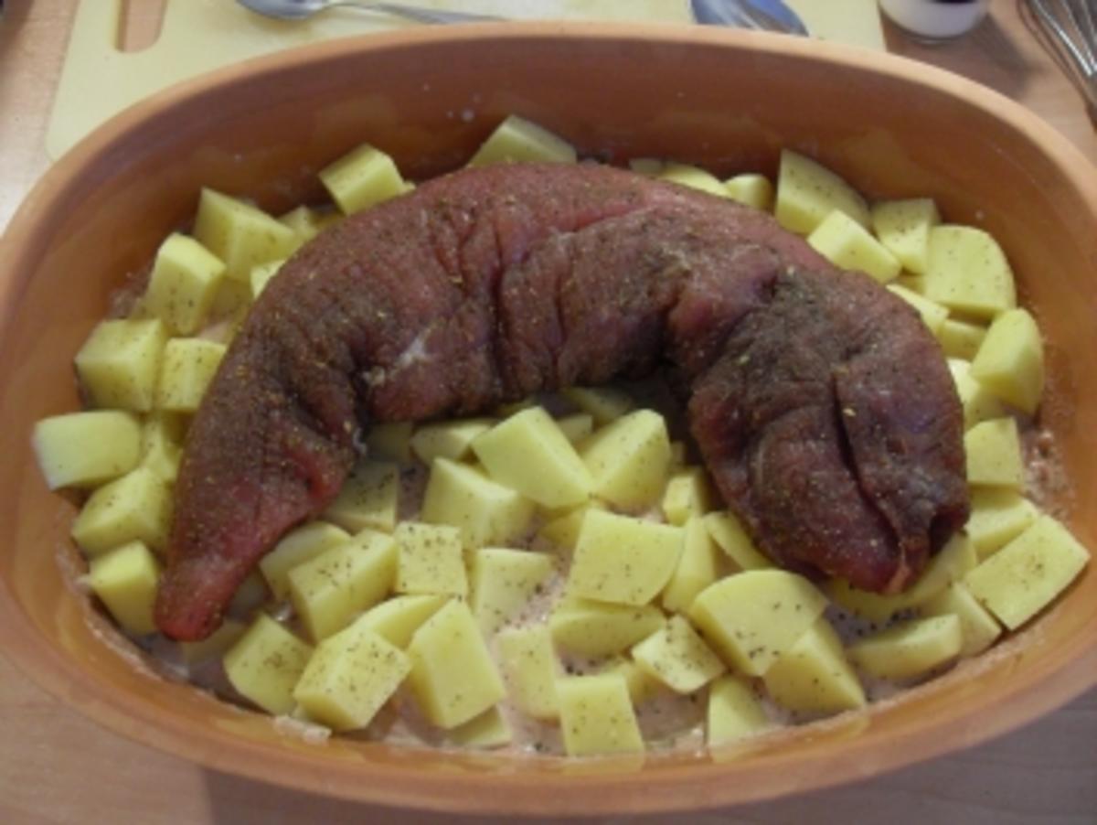 Schweinefilet griechische Art - Rezept