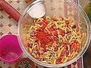 Rezept: Nudelsalat mit Paprika, Zitrone und Chorizo Nudelsalat mit Paprika, Zitrone und Chorizo - Rezept