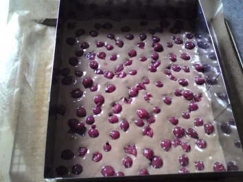 Schoko Kirsch Schnitten ´ne Art Donauwellen - Rezept