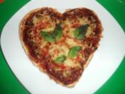 Pikantes Pizza-Herz - Rezept