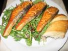 Wildkräutersalat mit Lachsstreifen - Rezept