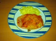 Rezept: Schweinefilet mit Tomaten, Champignons und Schinken Schweinefilet mit Tomaten, Champignons und Schinken - Rezept