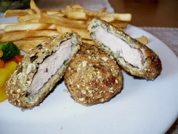 Rezept: Schweinsmedaillons in Kürbiskernpanade Schweinsmedaillons in Kürbiskernpanade - Rezept