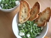Erbsen mit Minze und Feta - Rezept