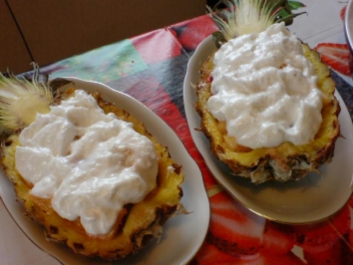 Gefüllte Ananas - Rezept