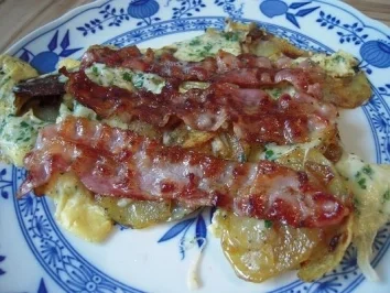 Knusperkartoffeln mit Knusperspeck - Rezept